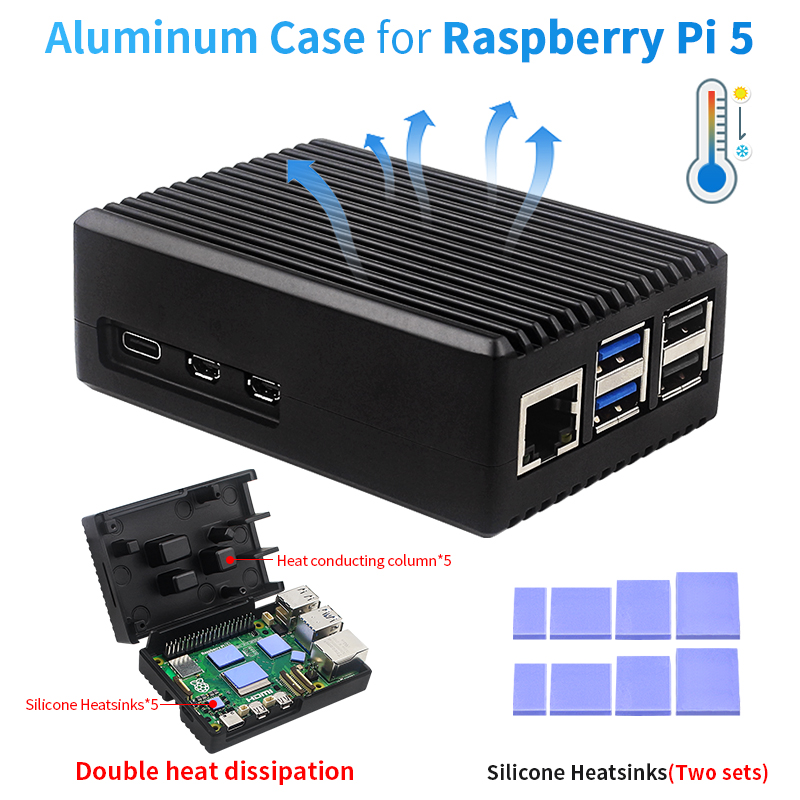 Argon One V3 M.2 Nvme Case - Корпус из алюминиевого сплава Raspberry Pi