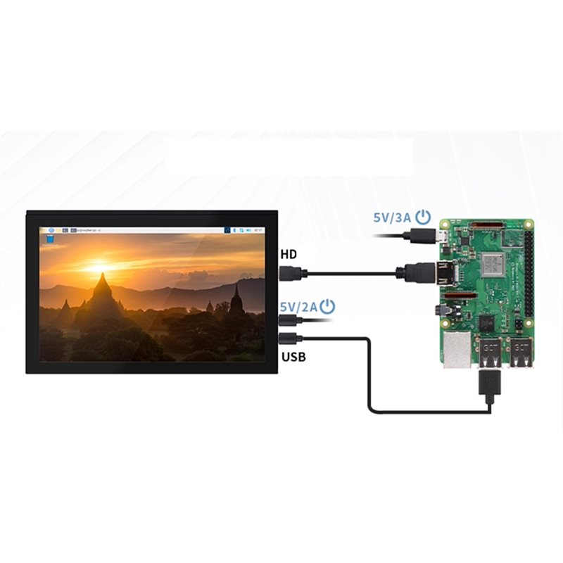 M51K – ЖК-монитор для Raspberr – обзор и цена Raspberry Pi 10.1 Inch Capacitive Touch Screen Ips